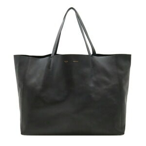 Celine Horizontal Cabas Tote Bag Shoulder Calfskin Leather Black
